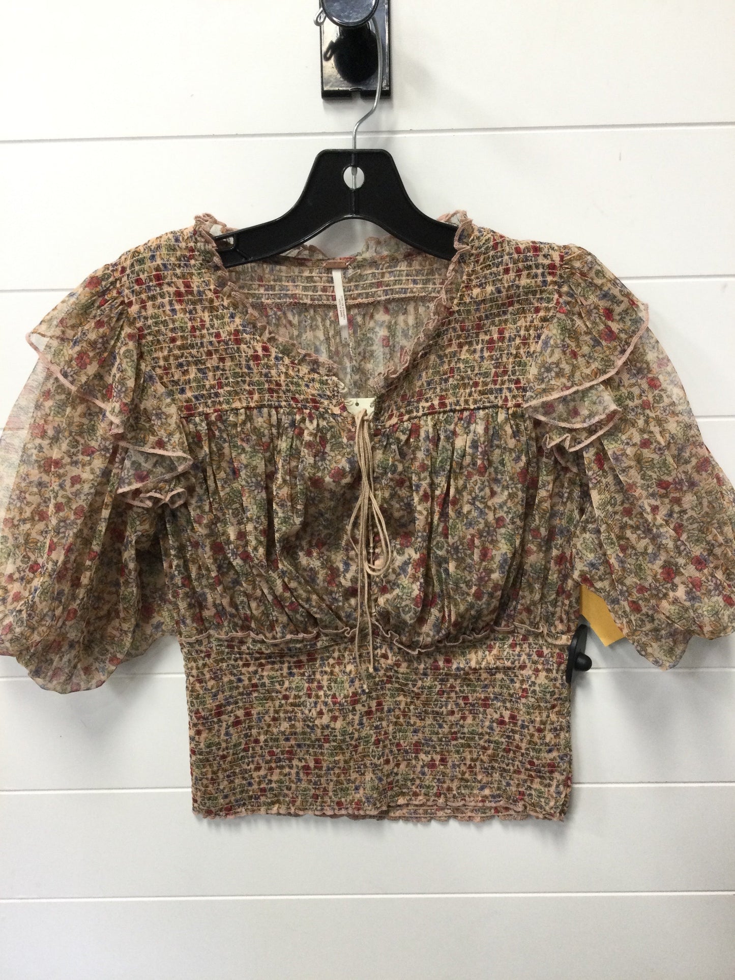 Blouse Ss By Free People In Brown, Size:M