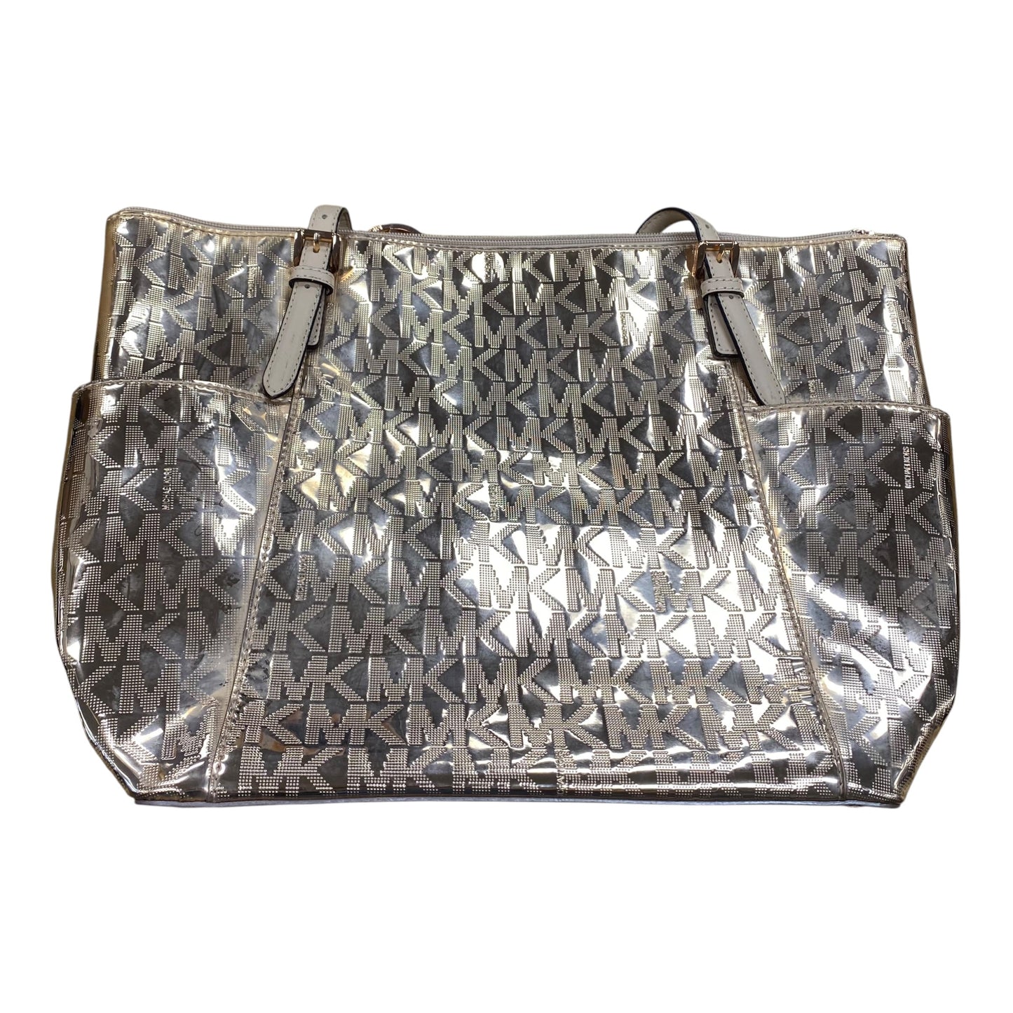 Handbag Designer By Michael Kors In Gold, Size:Large