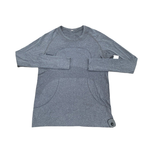 Athletic Top Ls Crewneck By Lululemon In Grey, Size:12