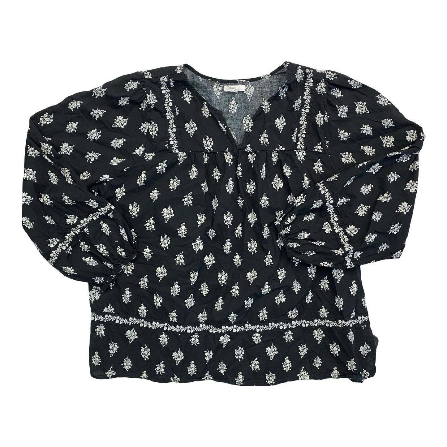 Top Ls By Maurices In Black & White, Size:L