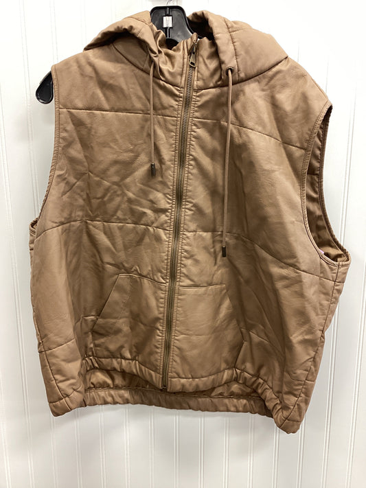 Vest Other By Charlie B In Brown, Size:1X