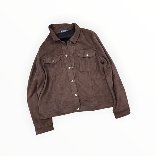 Jacket Other By Allegra K In Brown, Size:L