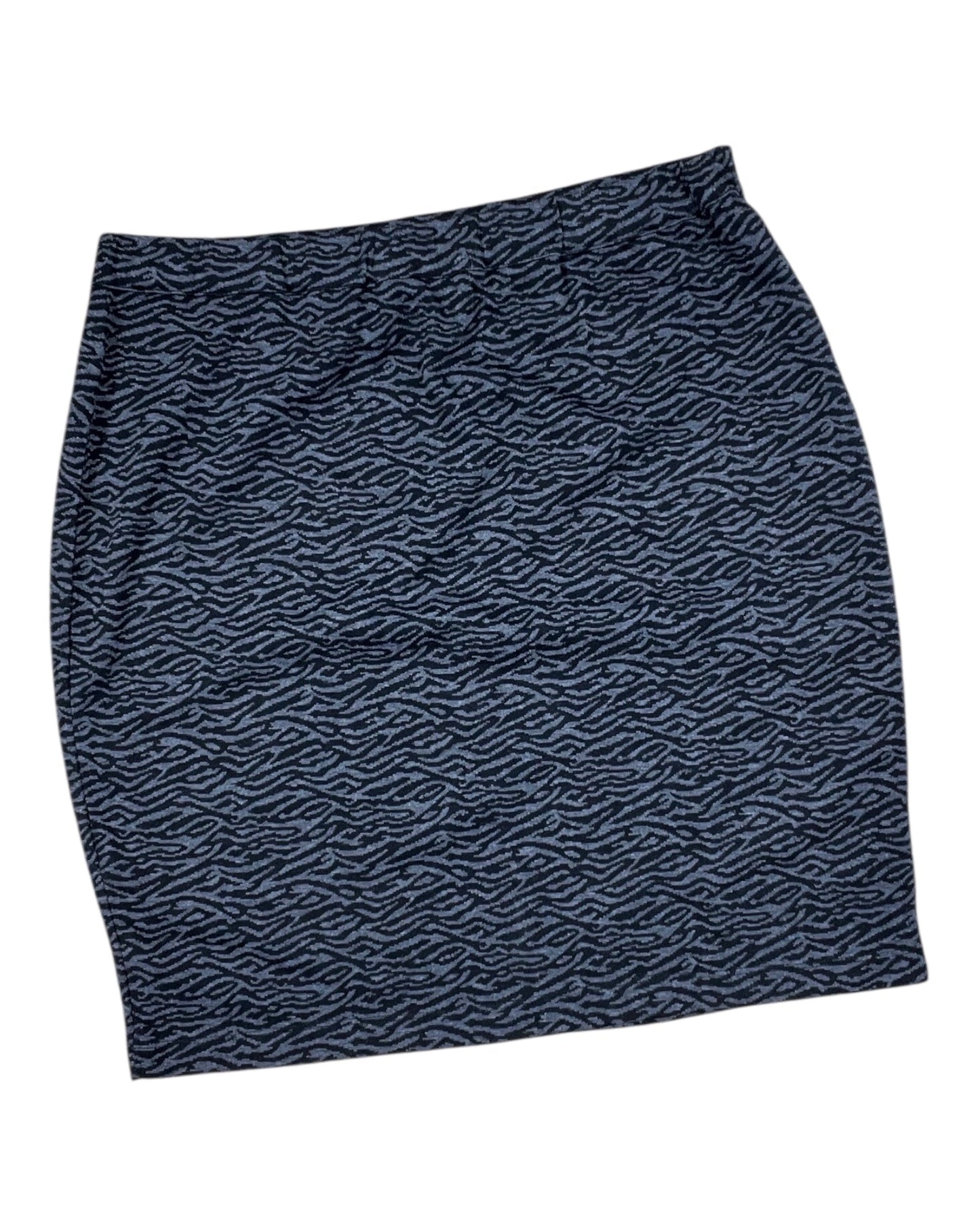 Skirt Midi By Avenue In Black & Grey, Size:Xl