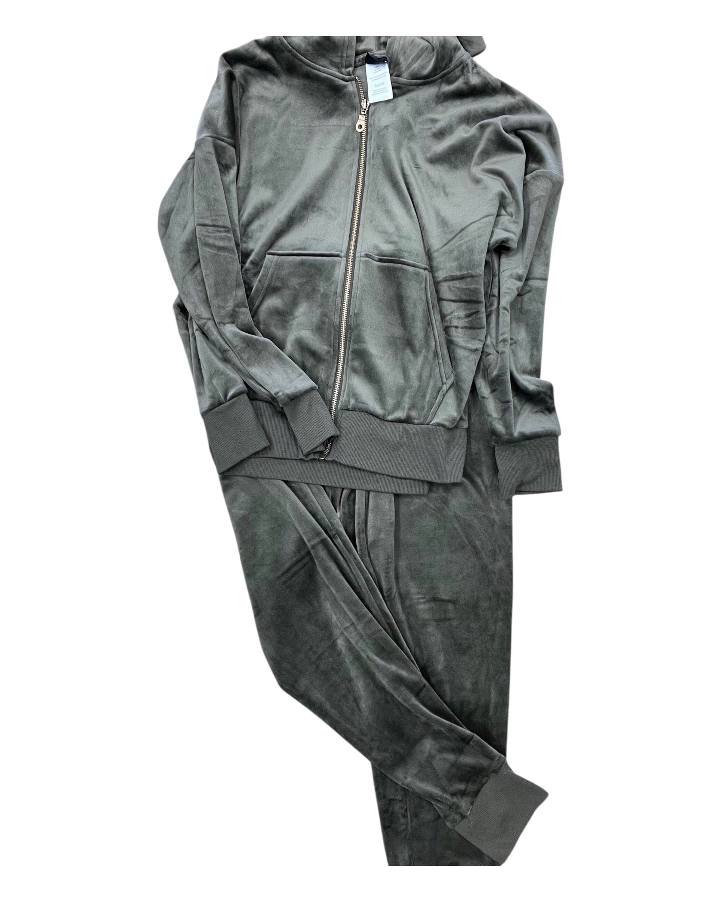 Lounge Set Pants By Felina In Green, Size:M