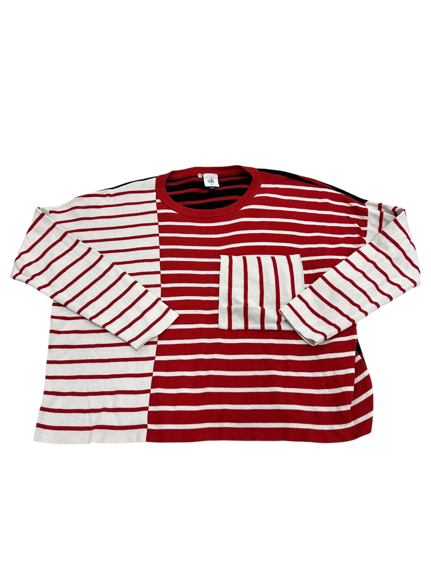 Top Ls By Cabi In Striped Pattern, Size:M