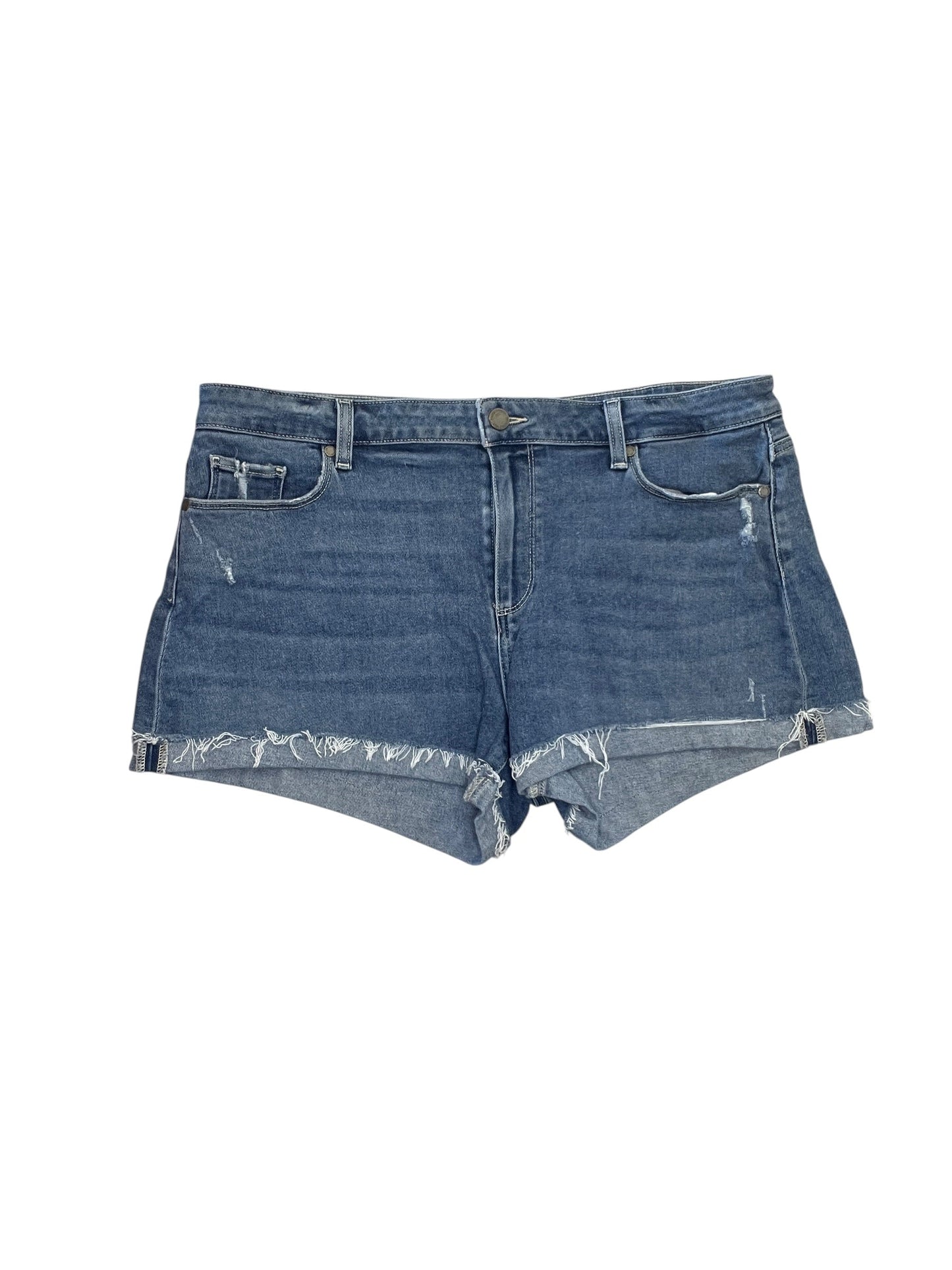 Shorts By Paige In Blue Denim, Size:Xl