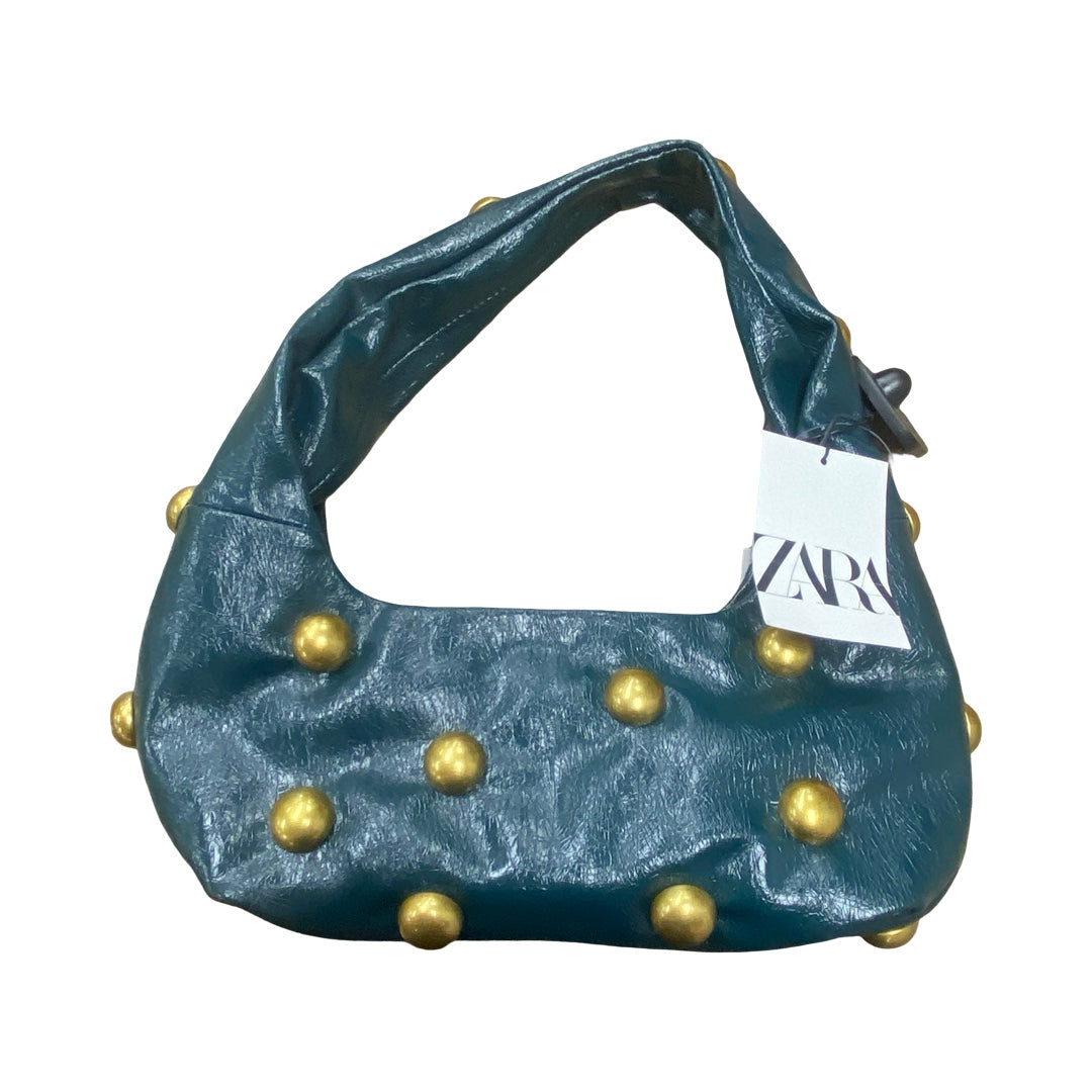 Handbag By Zara In Teal, Size:Small