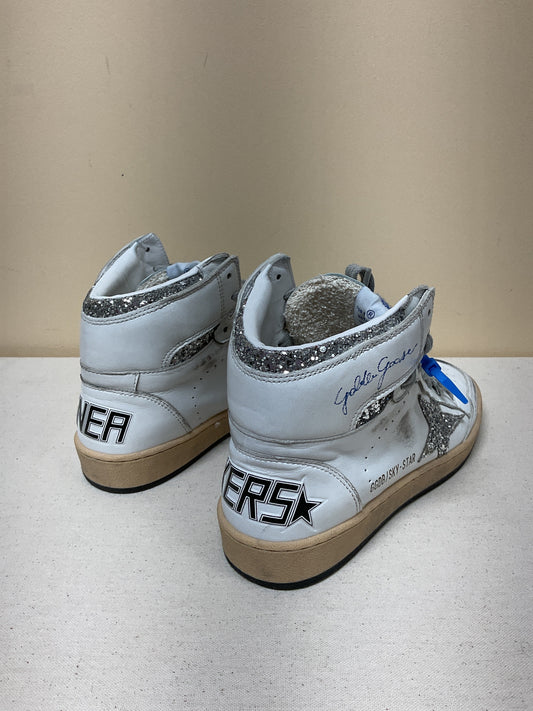 Shoes Luxury Designer By Golden Goose In White, Size:7