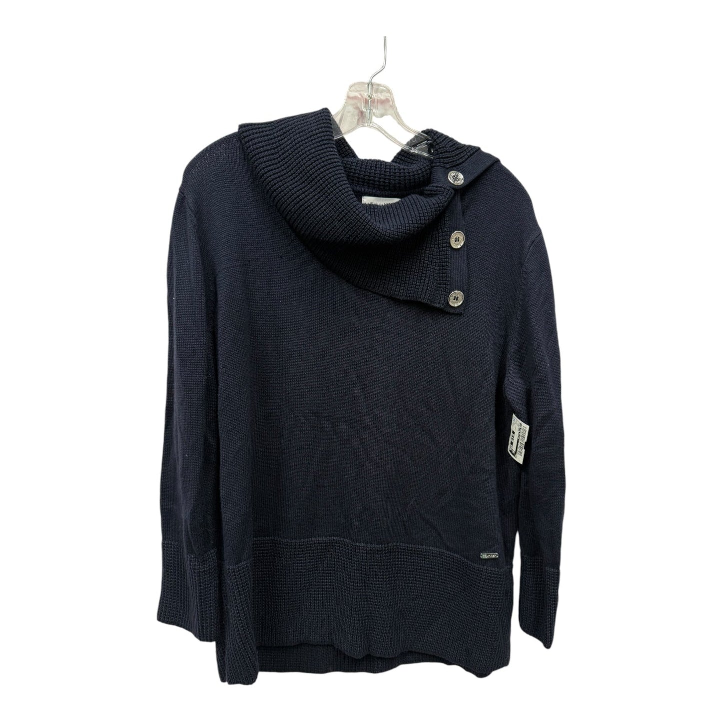 Sweater By Calvin Klein In Navy, Size:L