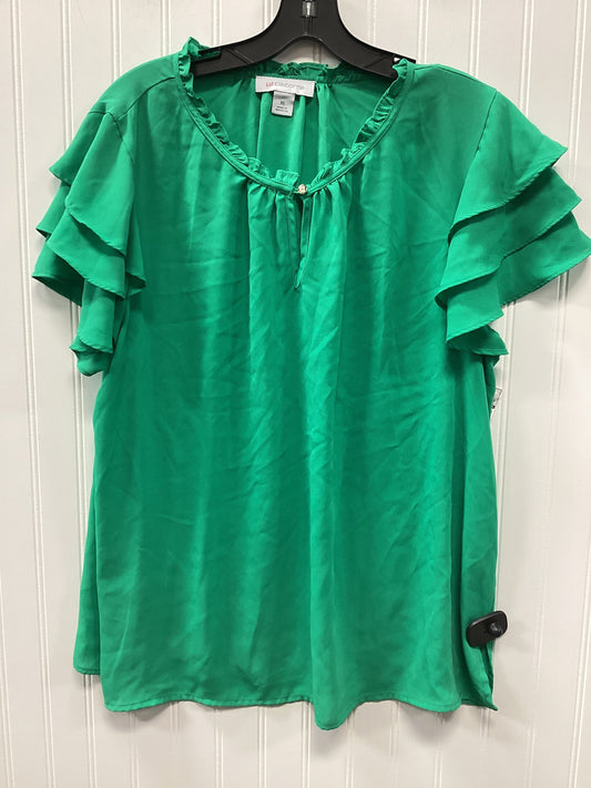 Top Ss By Liz Claiborne In Green, Size:Xxl