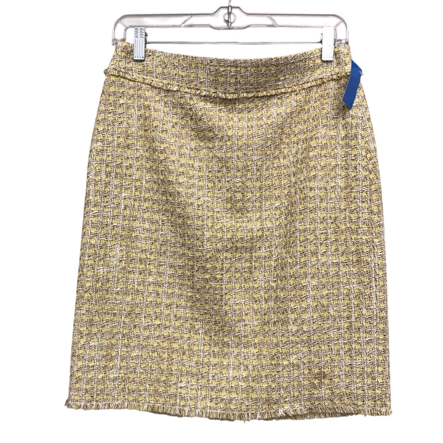 Skirt Mini & Short By Ann Taylor In Gold, Size:4