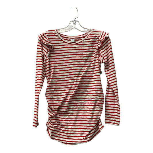Mat Top Ls By Old Navy In Red & White, Size:S