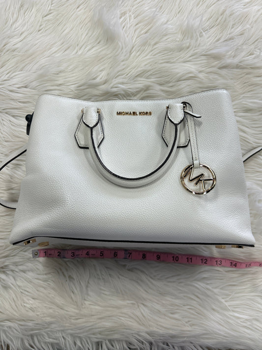 Handbag Designer By Michael Kors In White, Size:Large
