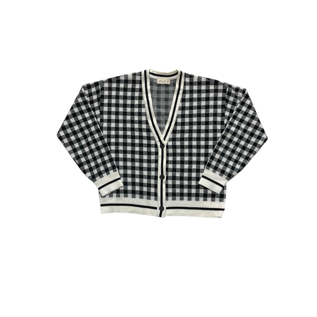 Sweater Cardigan By Marled In Black & White, Size:L