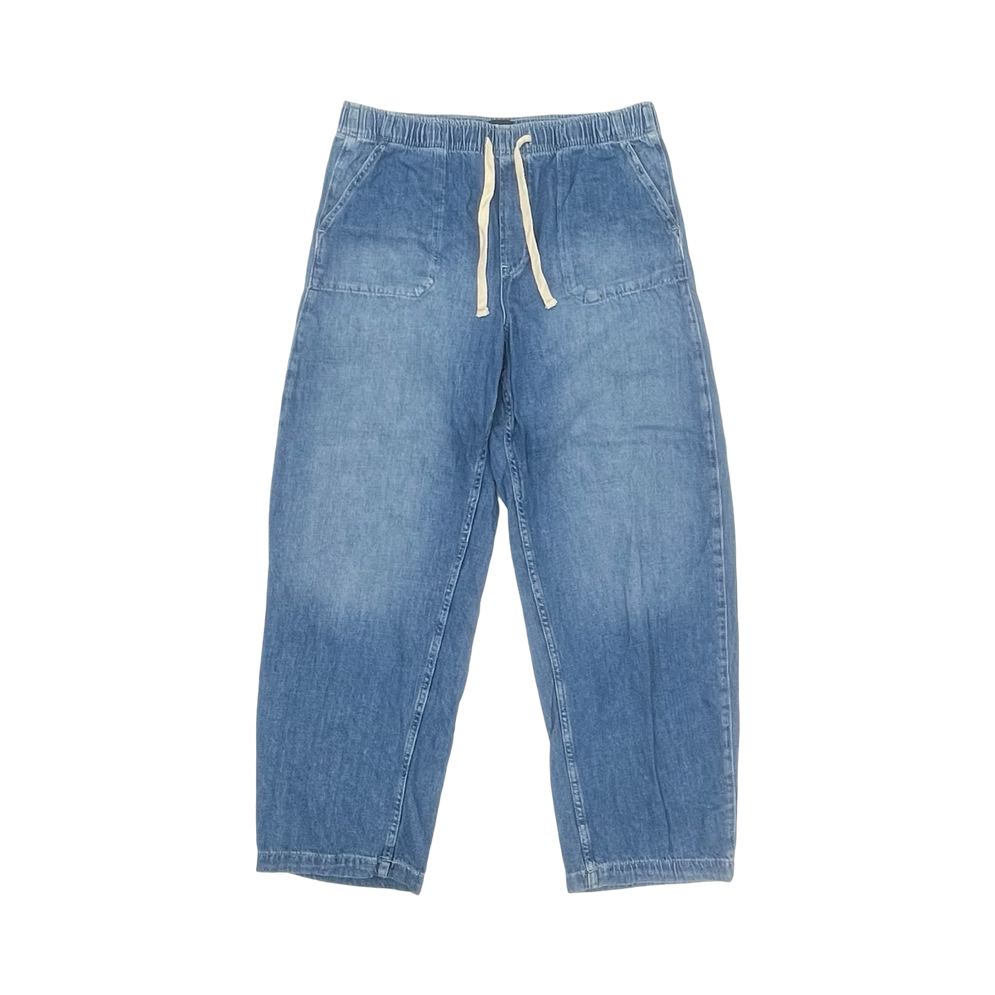 Jeans Wide Leg By Gap In Blue Denim, Size:L