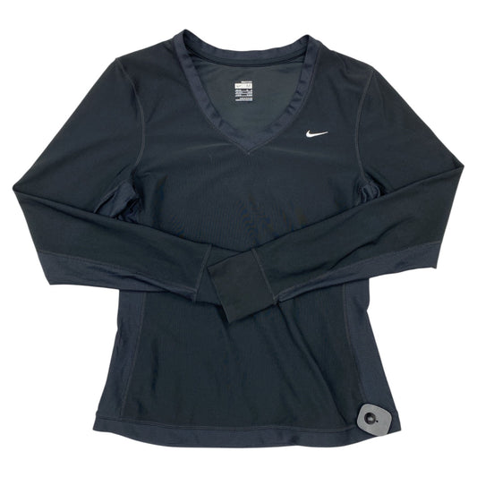 Athletic Top Ls Crewneck By Nike In Black, Size:M