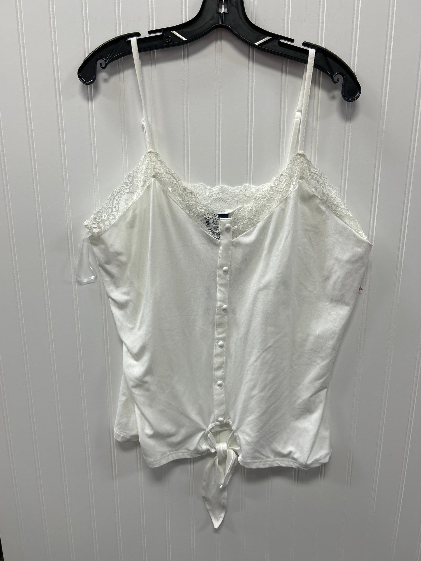 Top Sleeveless By Daytrip In White, Size:Xl