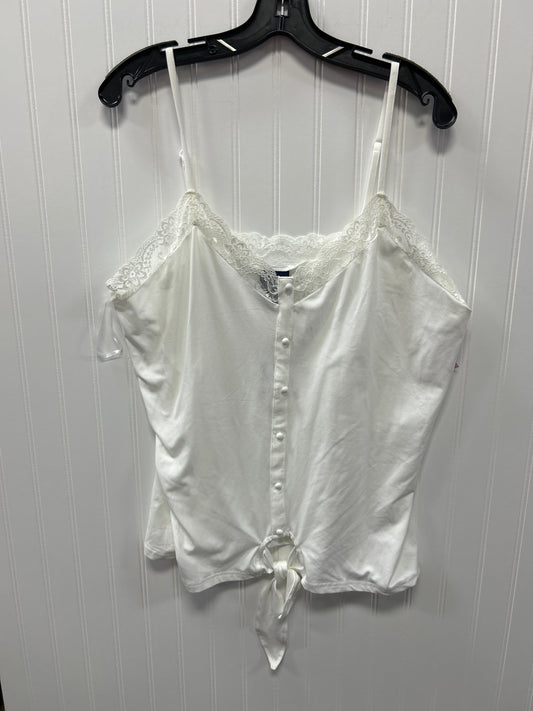 Top Sleeveless By Daytrip In White, Size:Xl