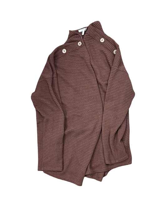 Cardigan By Maurices In Brown, Size:1X