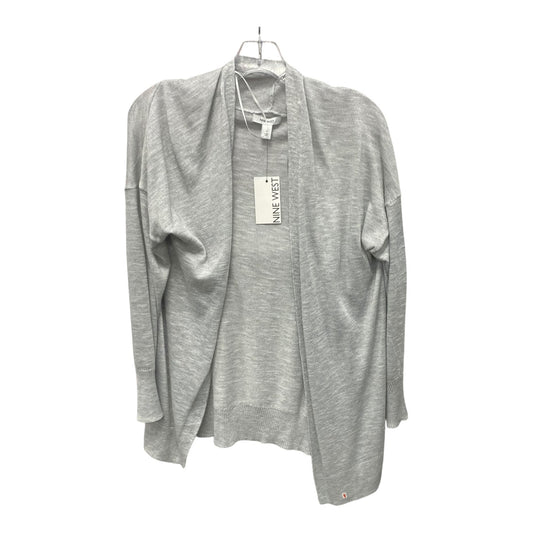 Sweater Cardigan By Nine West In Grey, Size:S