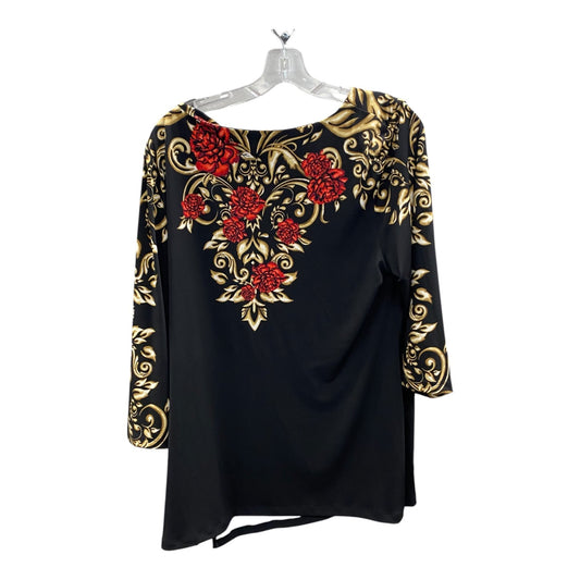 Top Ls By Jm Collections In Black, Size:Xl