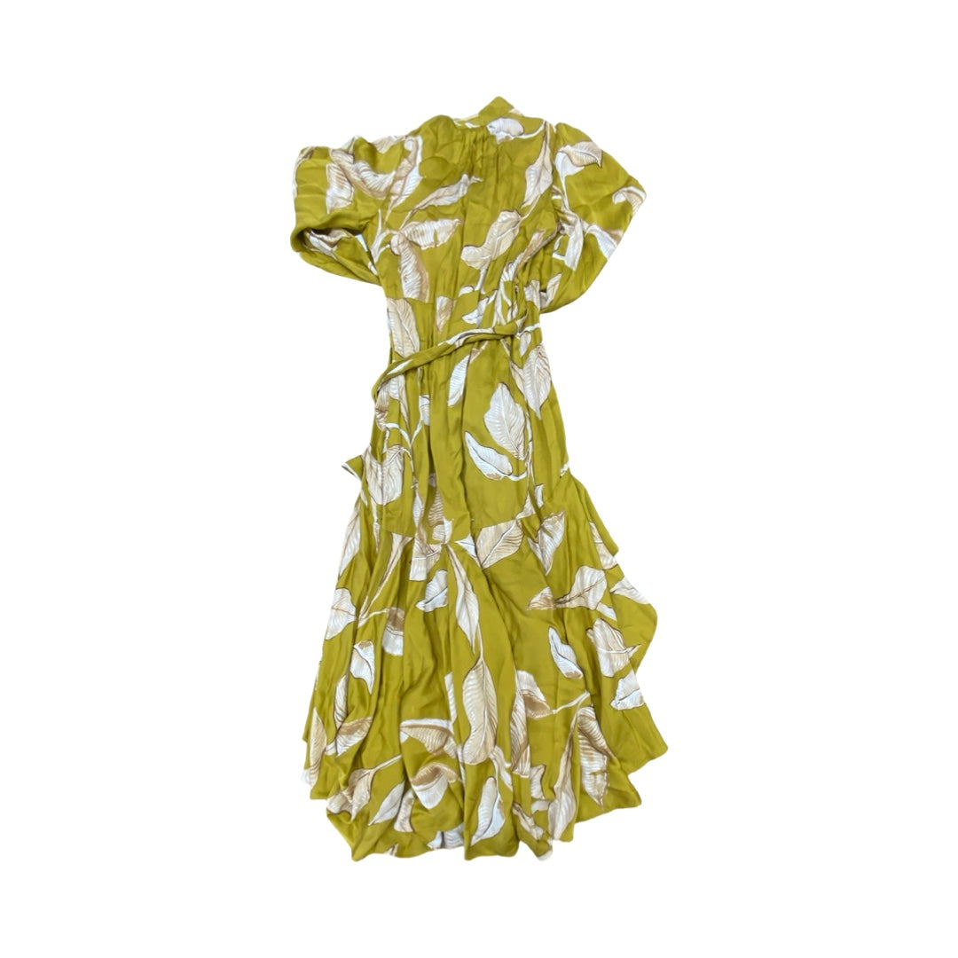 Dress Casual Maxi By Banana Republic In Yellow, Size:Xsp