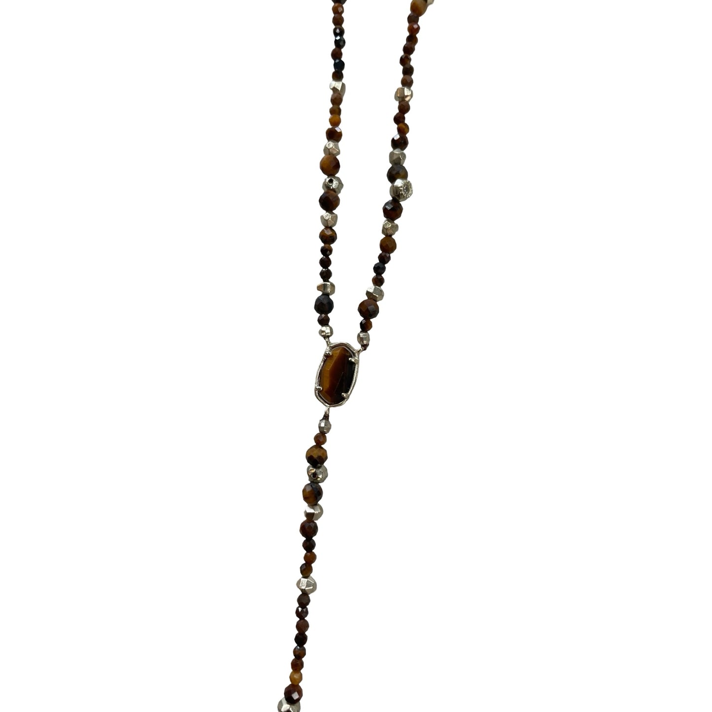 Necklace Designer By Kendra Scott In Brown & Gold