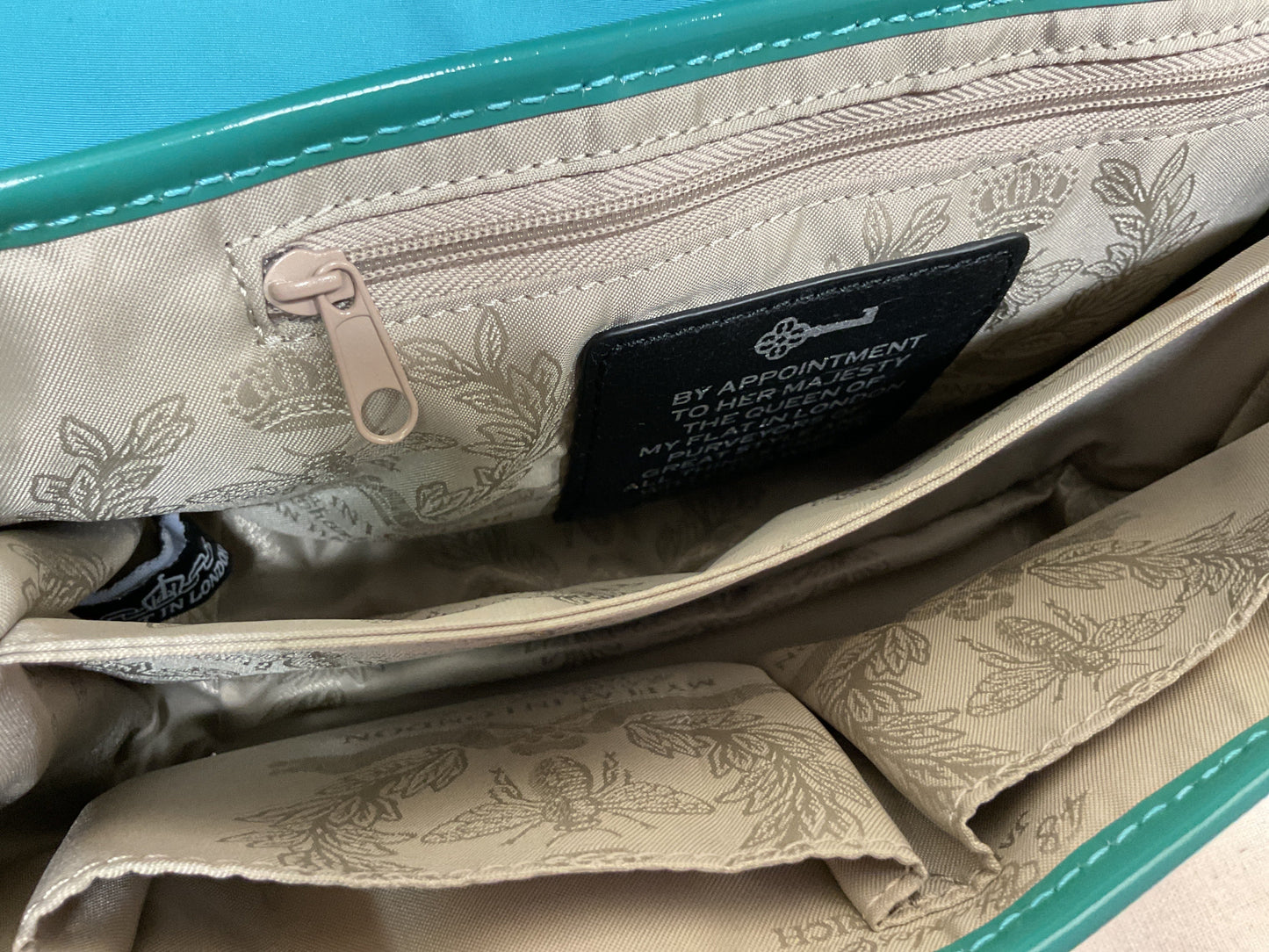 Handbag By Brighton In Blue & Green, Size:Small