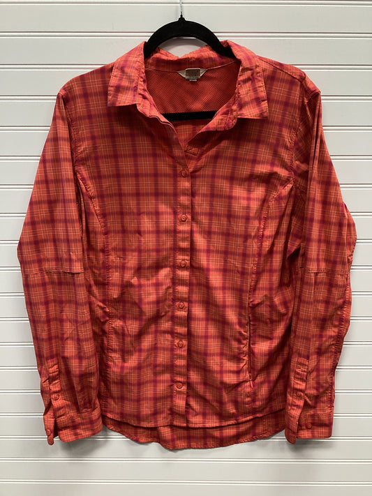 Athletic Top Ls Collar By Duluth Trading In Orange, Size:L