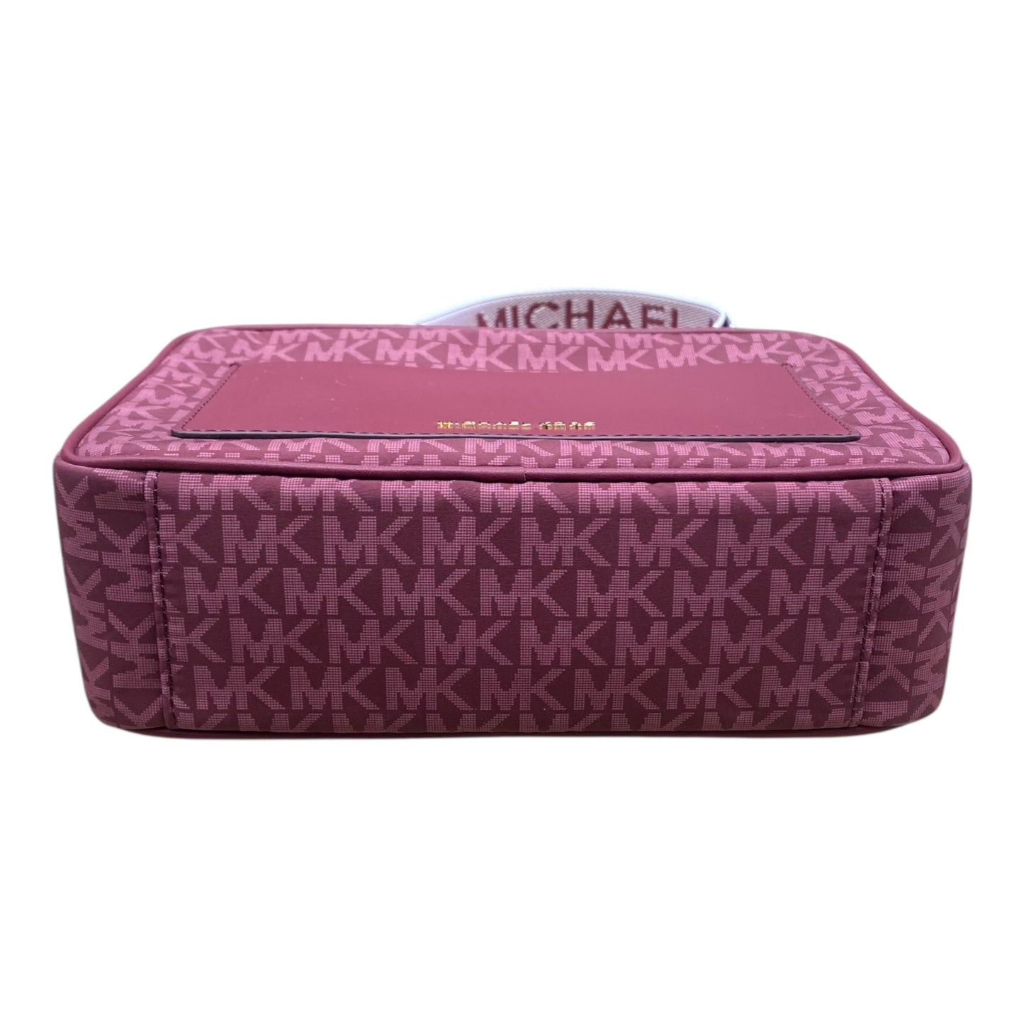 Handbag Designer By Michael Kors In Maroon, Size:Medium