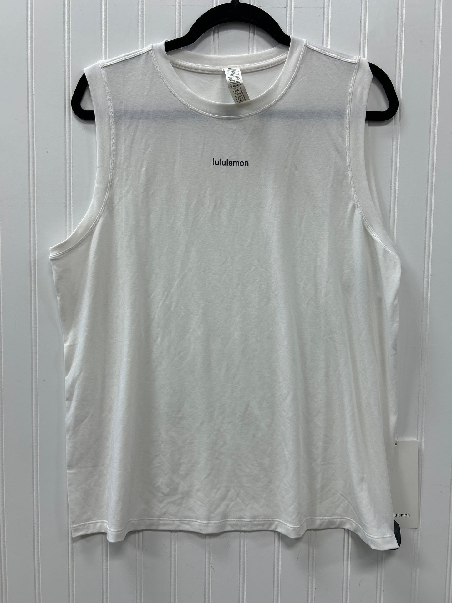 Athletic Tank Top By Lululemon In White, Size:12