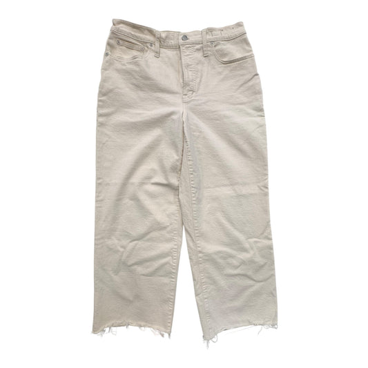 Jeans Wide Leg By Madewell In Tan Denim, Size:12