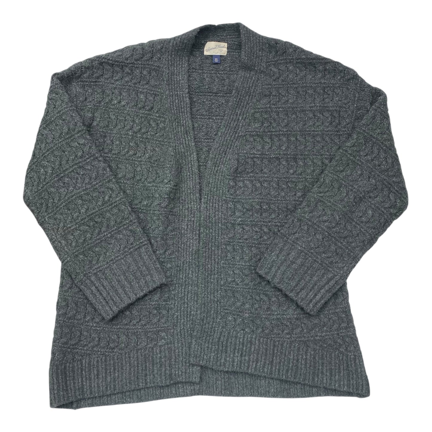 Sweater Cardigan By Universal Thread In Grey, Size:M