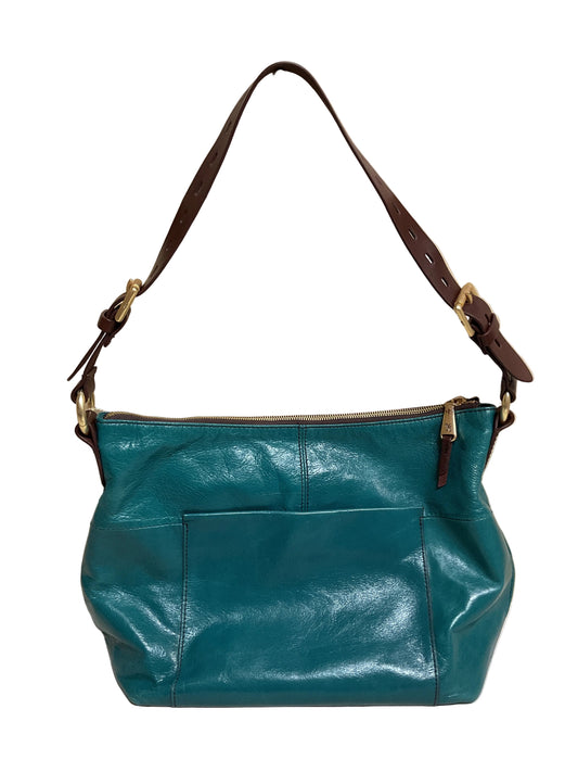 Handbag Leather By Hobo Intl In Teal, Size:Medium