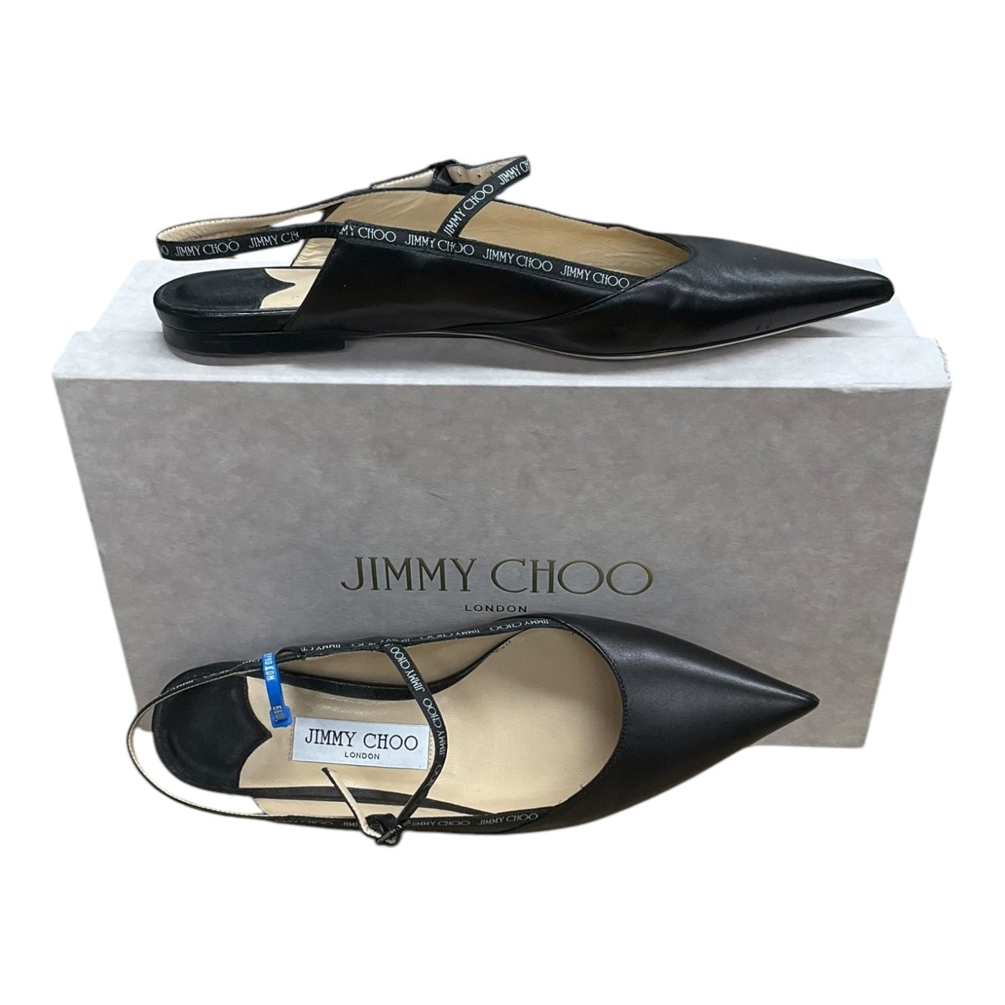 Shoes Luxury Designer By Jimmy Choo In Black, Size: 7.5