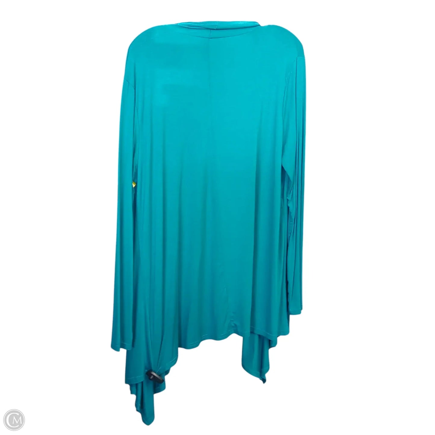 Cardigan By Clothes Mentor In Teal, Size: Xl