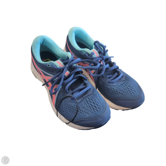 Shoes Athletic By Asics In Green & Grey, Size: 6.5