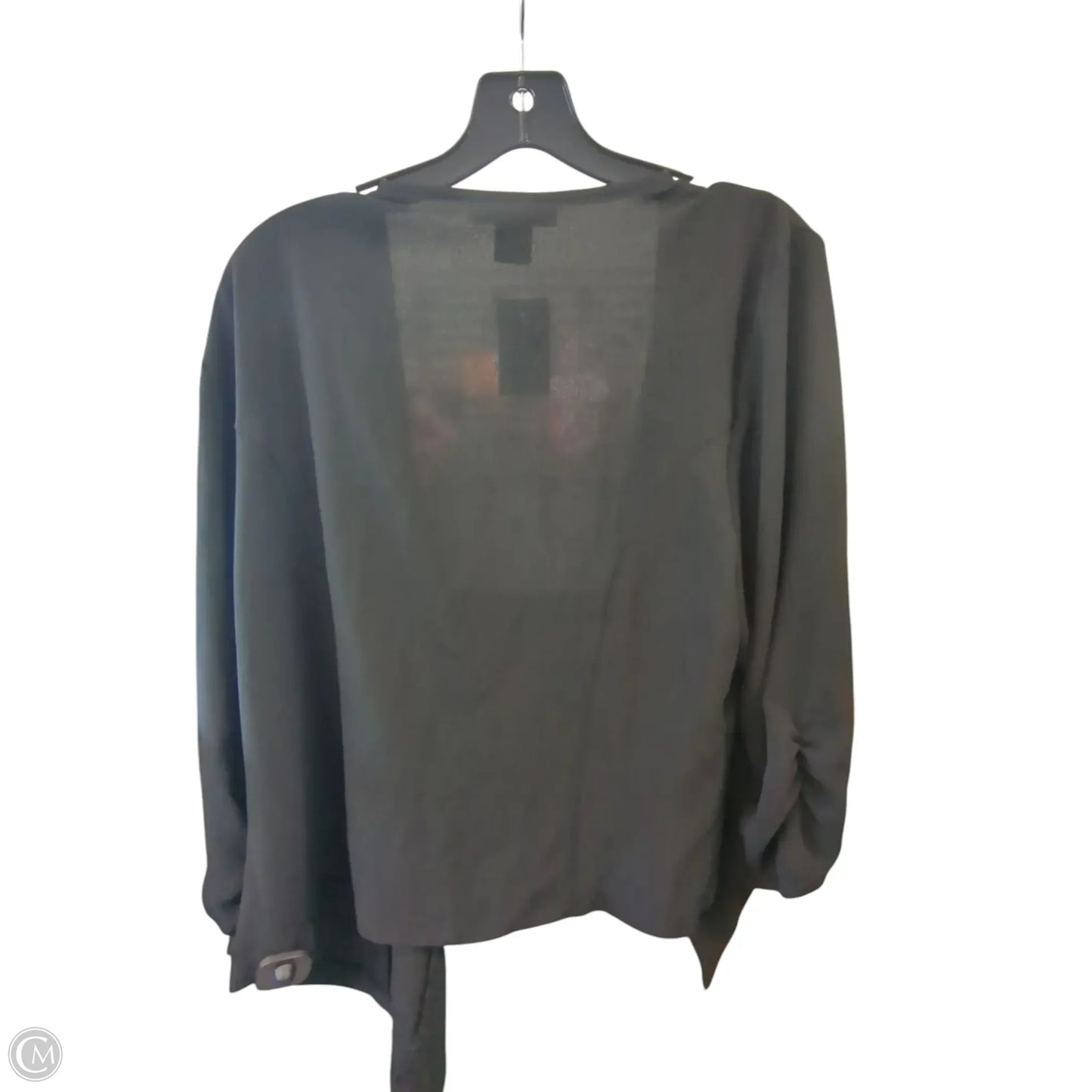 Cardigan By Ashley Stewart In Black, Size: 1x