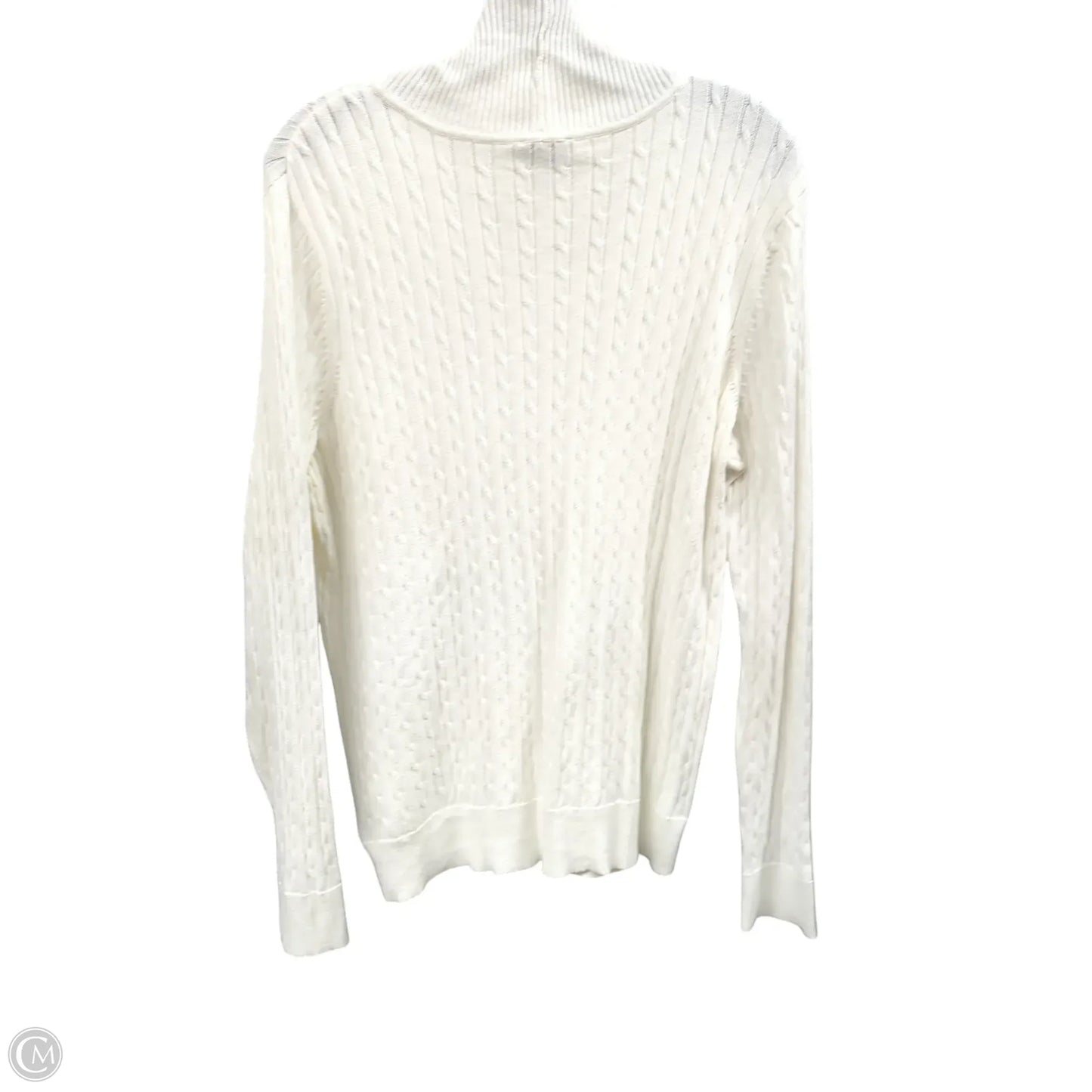Sweater By Kim Rogers In White, Size: L