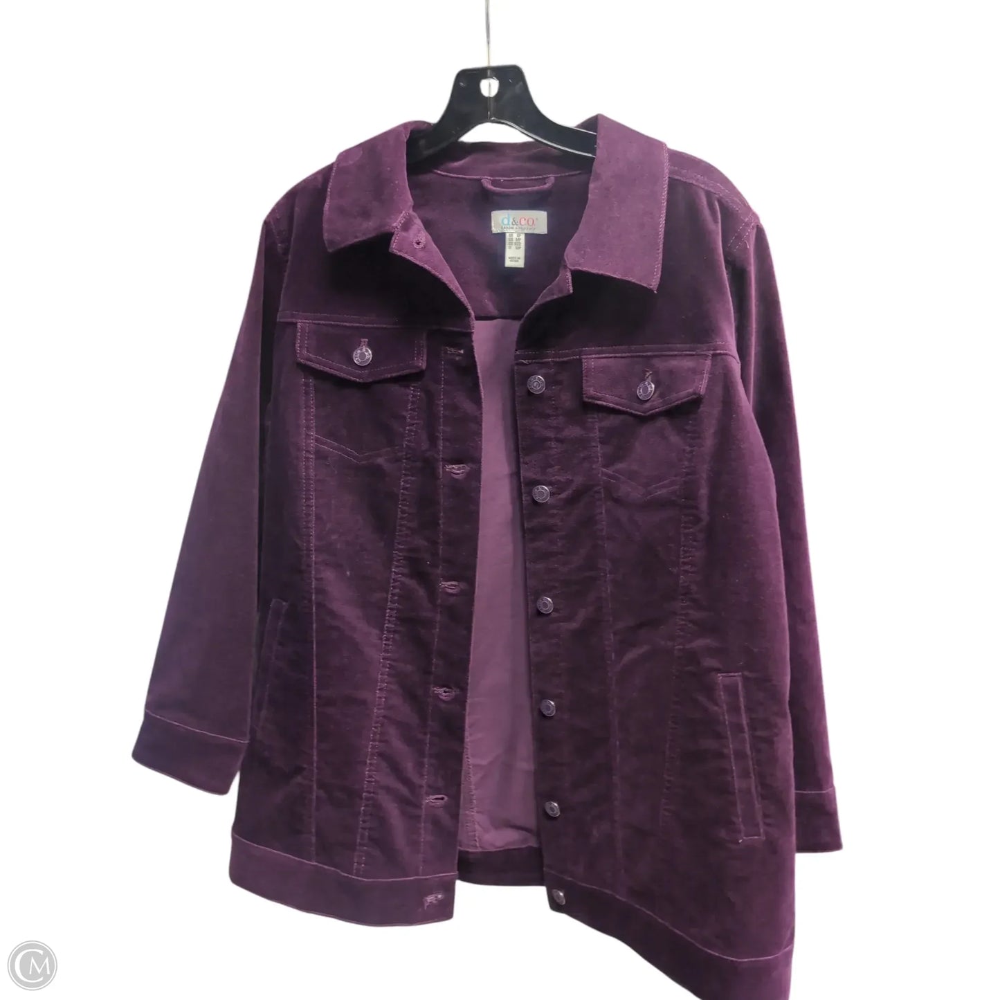 Jacket Other By D&co. In Purple, Size: Sp