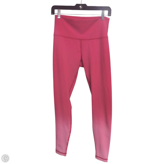 Athletic Leggings By Lululemon In Pink, Size: 8