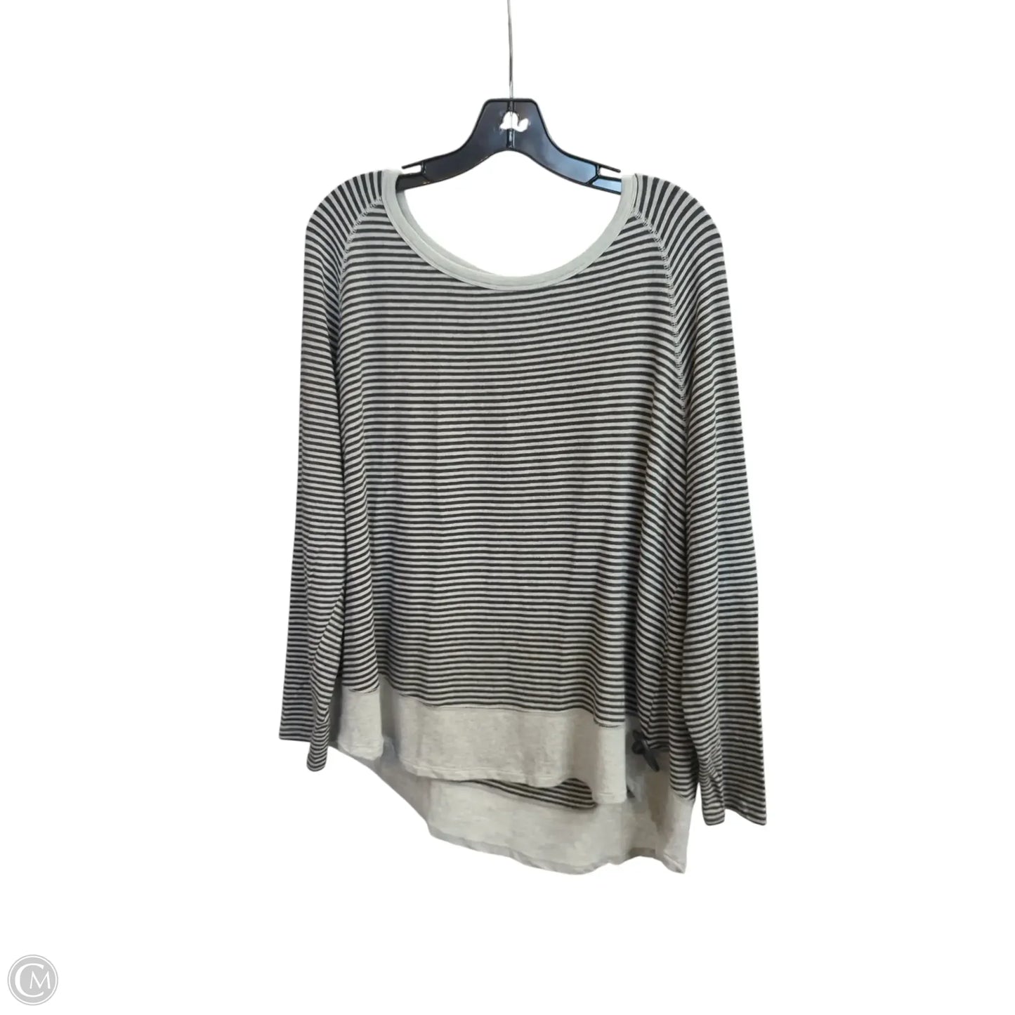Top Long Sleeve By Clothes Mentor In Striped Pattern, Size: Xxl