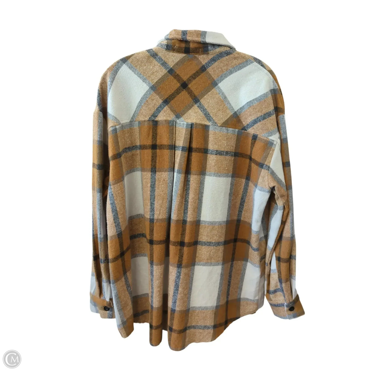 Jacket Fleece By Automet In Plaid Pattern, Size: L