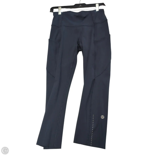 Athletic Capris By Lululemon In Navy, Size: 4