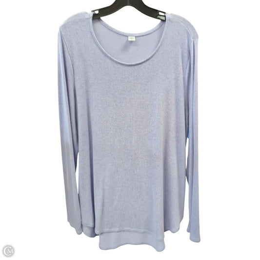 Top Long Sleeve By Old Navy In Purple, Size: Xl