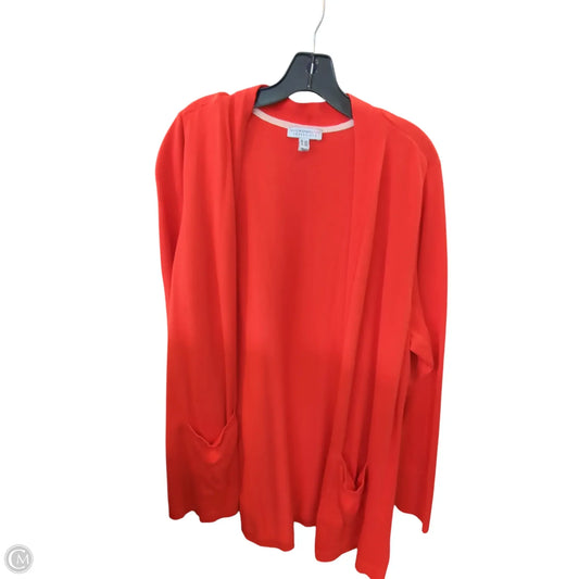 Cardigan By Isaac Mizrahi Live Qvc In Red, Size: 2x