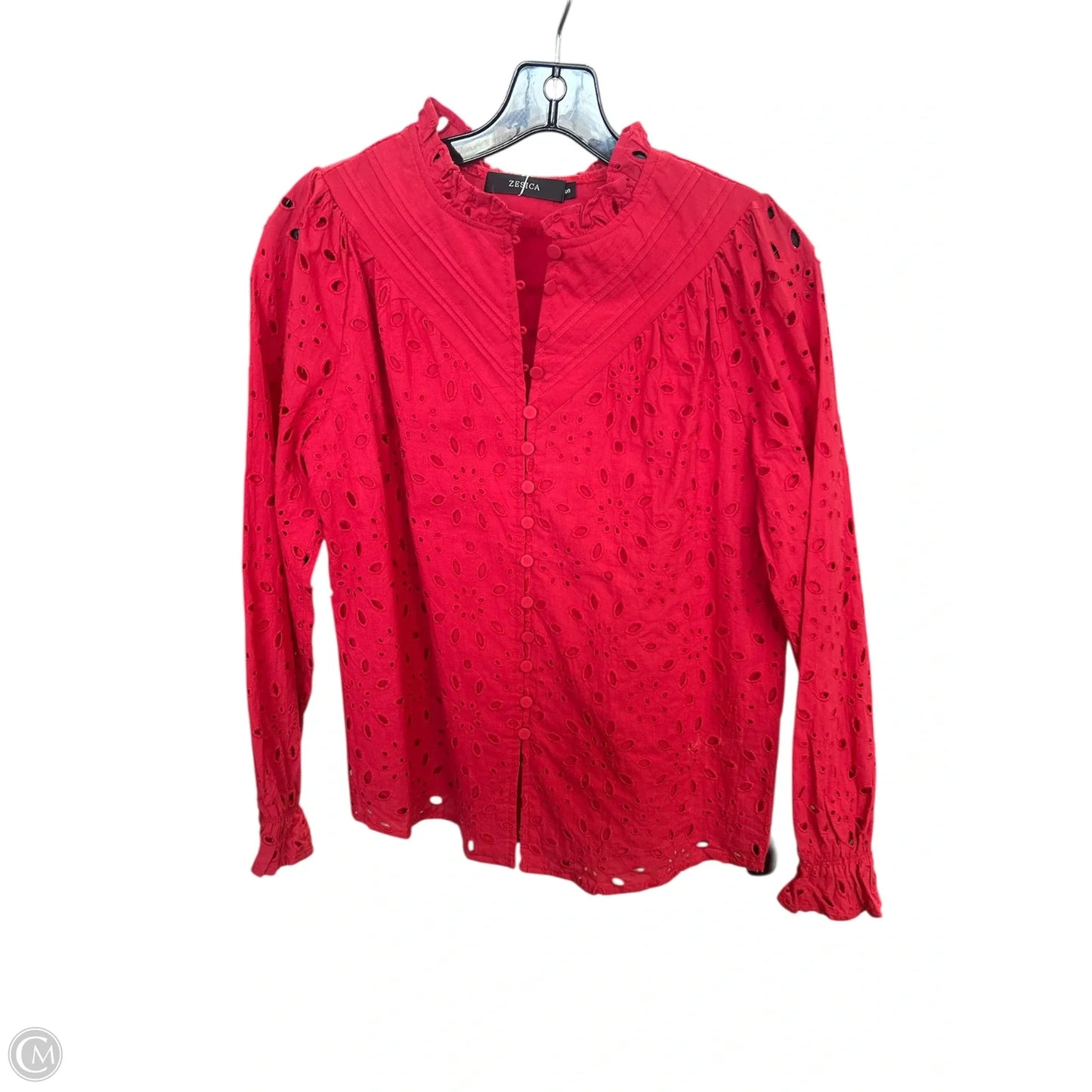 Top Long Sleeve By Zesica In Pink, Size: S