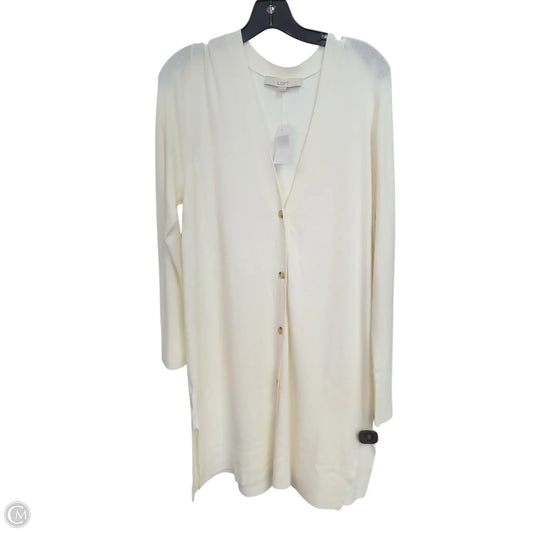 Cardigan By Loft In White, Size: Xl