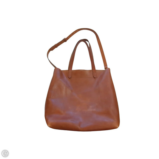 Handbag Leather By Madewell, Size: Medium