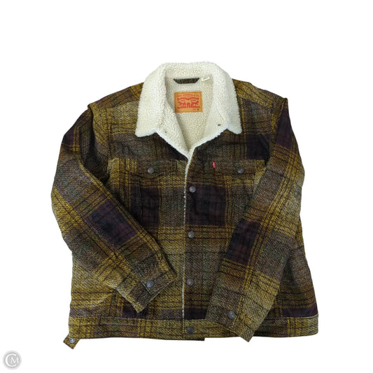 Jacket Faux Fur & Sherpa By Levis In Multi-colored, Size: Xl